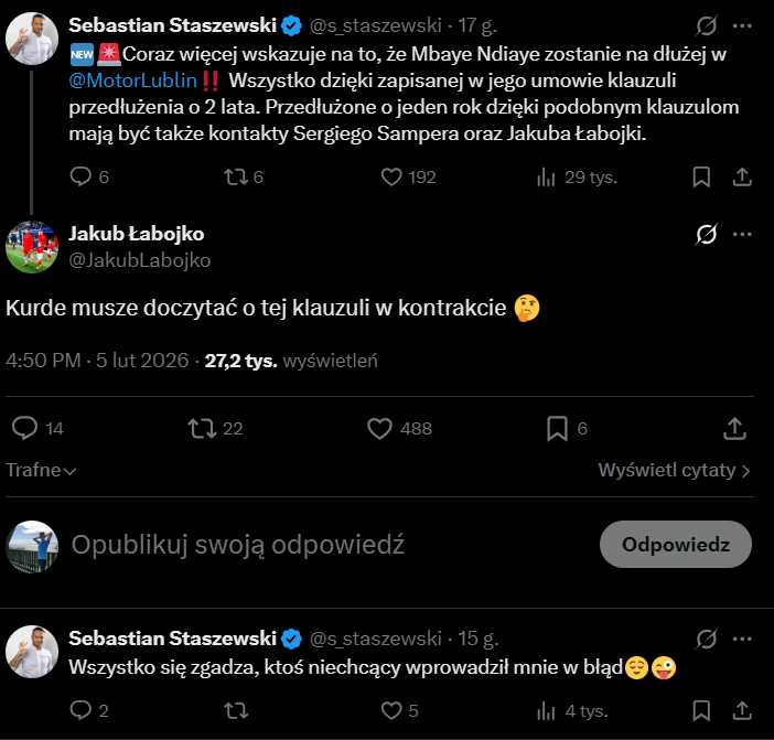 ODPOWIEDŹ Jakuba Łabojko nt. REWELACJI w kwestii JEGO KONTRAKTU xD